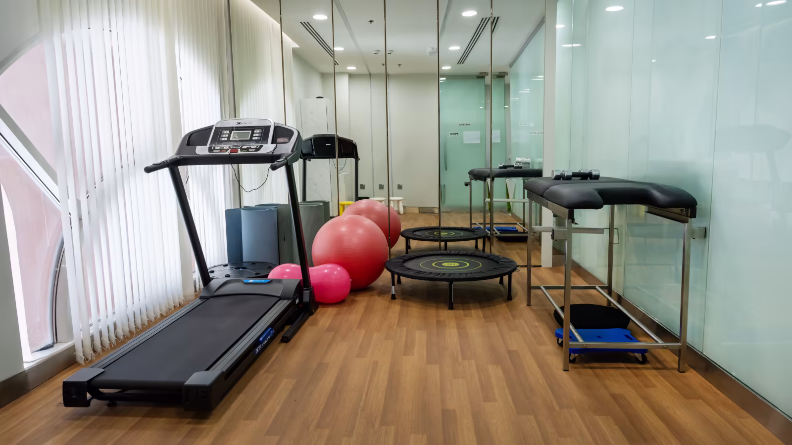 Physiotherapy gym at Chughtai Clinic Dubai
